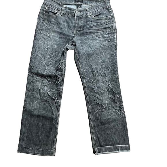 The Limited Womens Straight Denim Jeans Size 6 Black Gray Wash Classic Basic - Picture 7 of 10